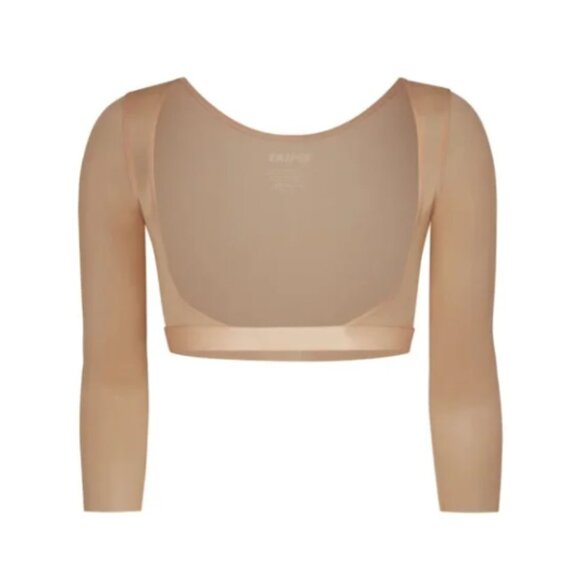 SKIMS Other - SKIMS Arm Shaper Womens Small Clay Barely There Shapewear Open Bust Front NWT